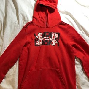 Red Under Armour Sweatshirt/Hoodie